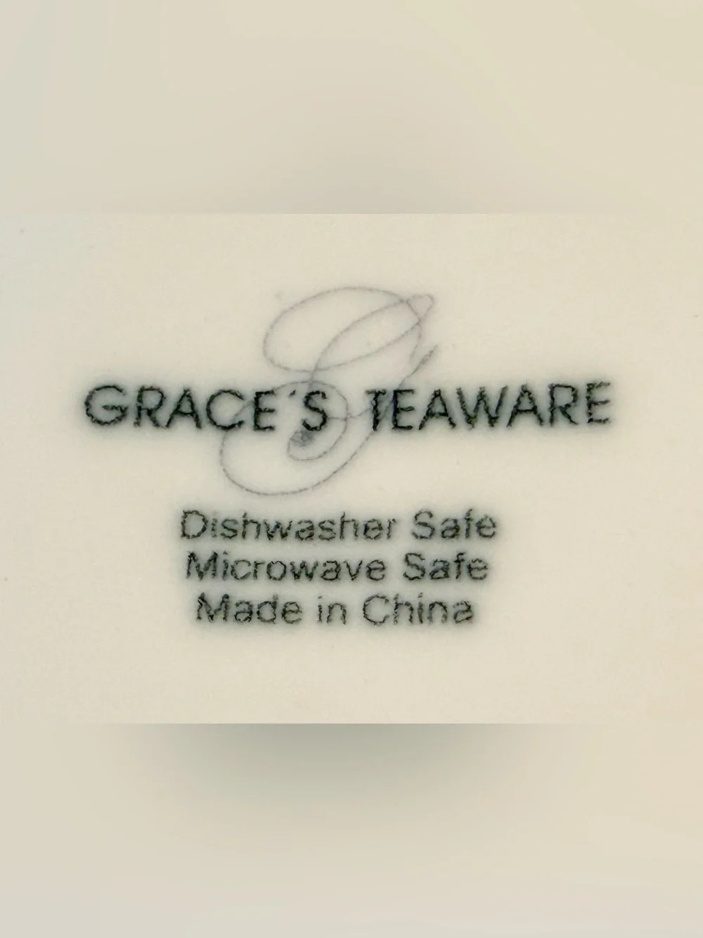 Vintage Grace’s Teawear Embossed Lattice Scalloped Rim Porcelain Off White